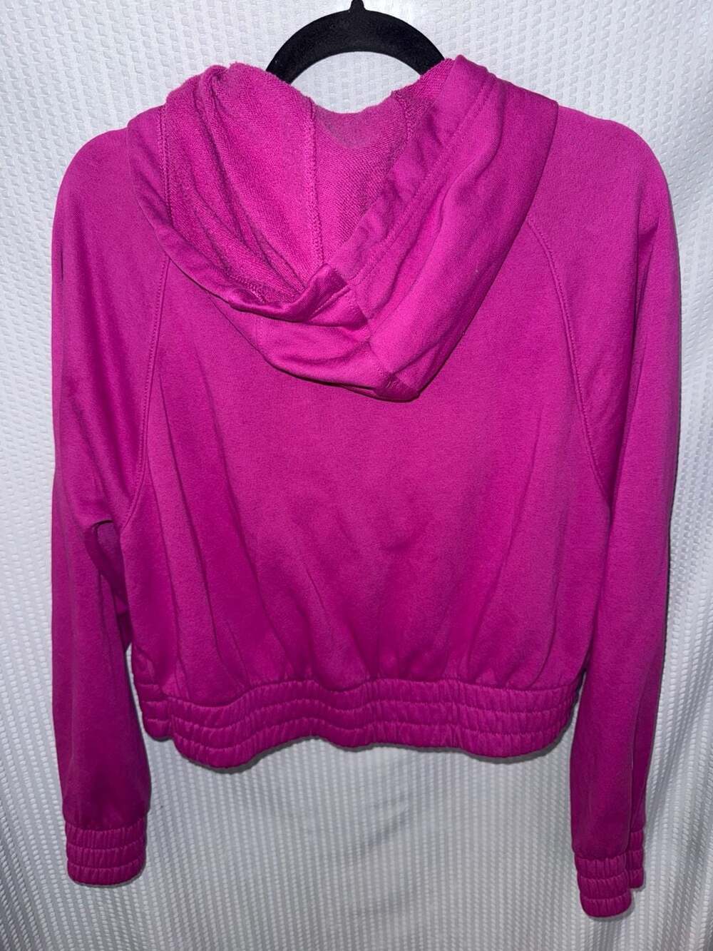 Nike Air Women's Cropped Pullover Hoodie Magenta Size Small - Picture 2 of 3